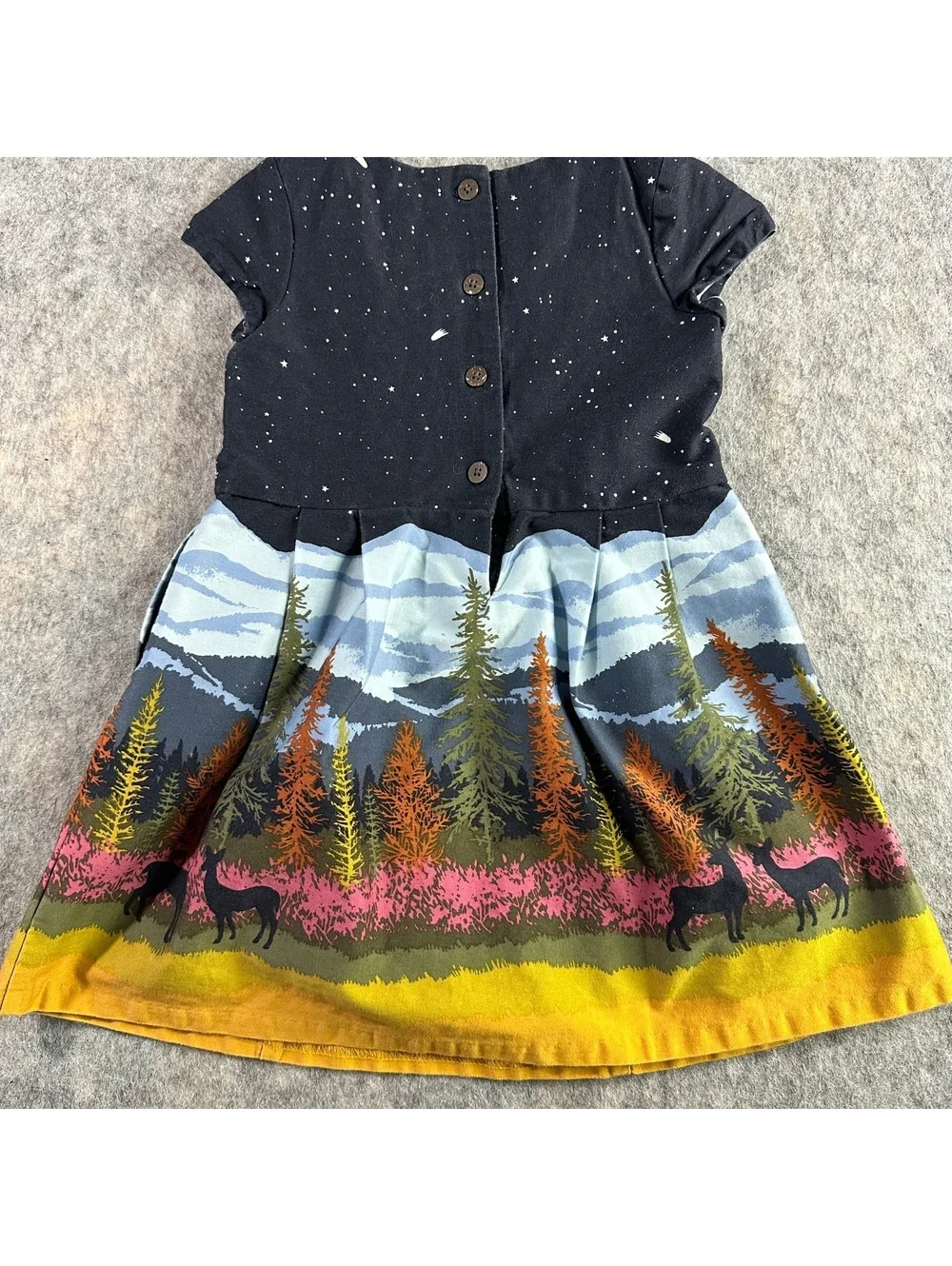 Genuine Kids OshKosh scenic animal print dress woodland boho 2T